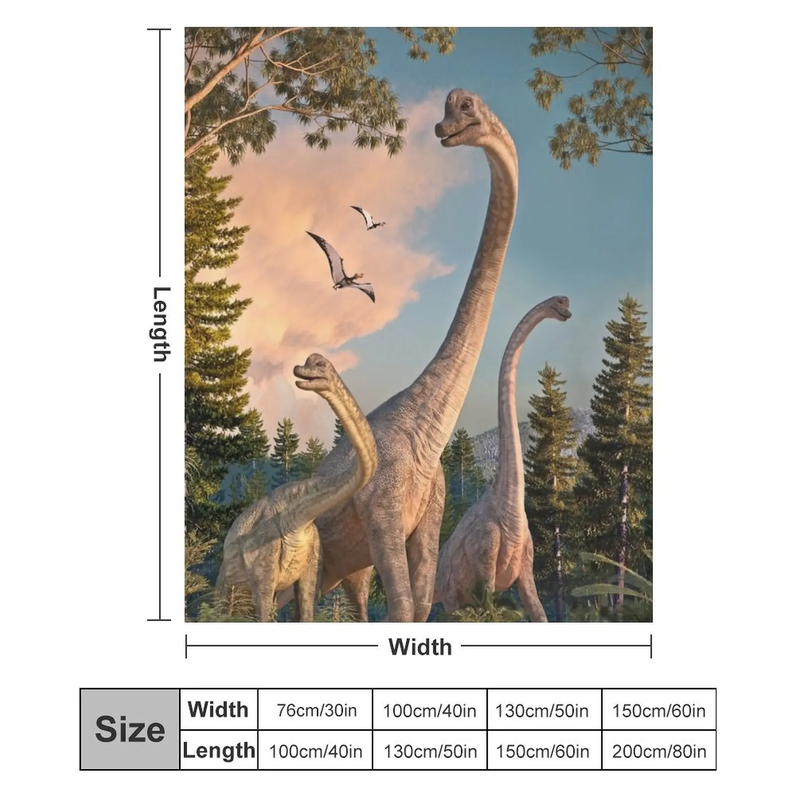 Одеяло Brachiosaurus Walk покрывала забавный подарок мягкие одеяла для кроватей