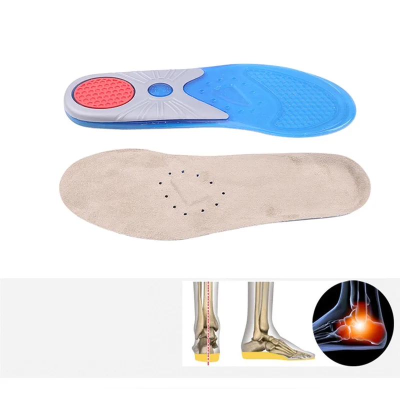 

Shoe Inserts Pad Soft Sport Insoles Memory Foam Breathable Outdoor Running Silicone Gel Cushion Orthopedic Insoles