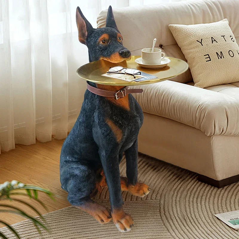 Домашний декор креативная имитация скульптуры добермана ину украшение