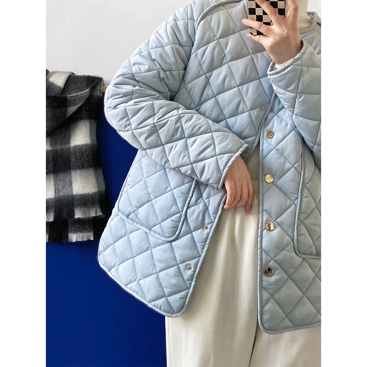 

GOPLUS Winter Jacket Women Korean Fashion Quilted Coats Blue Parka Manteau Femme Hiver Chaqueta Abrigo Mujer Invierno C11844