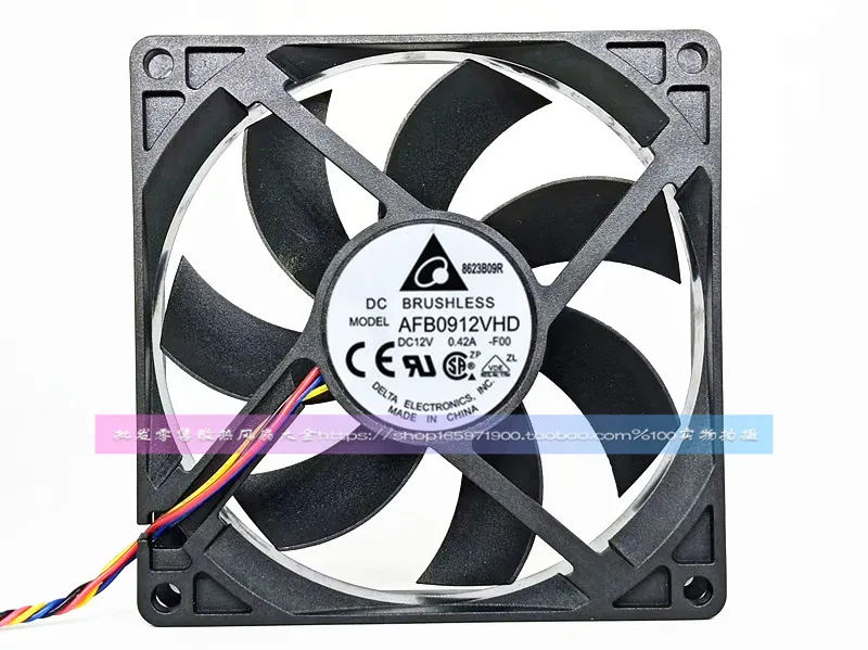 AFB0912HD/HHD/VHD 9020 9 см 12 В 4 PWM вентилятор процессора с контролем температуры для проволочной коробки