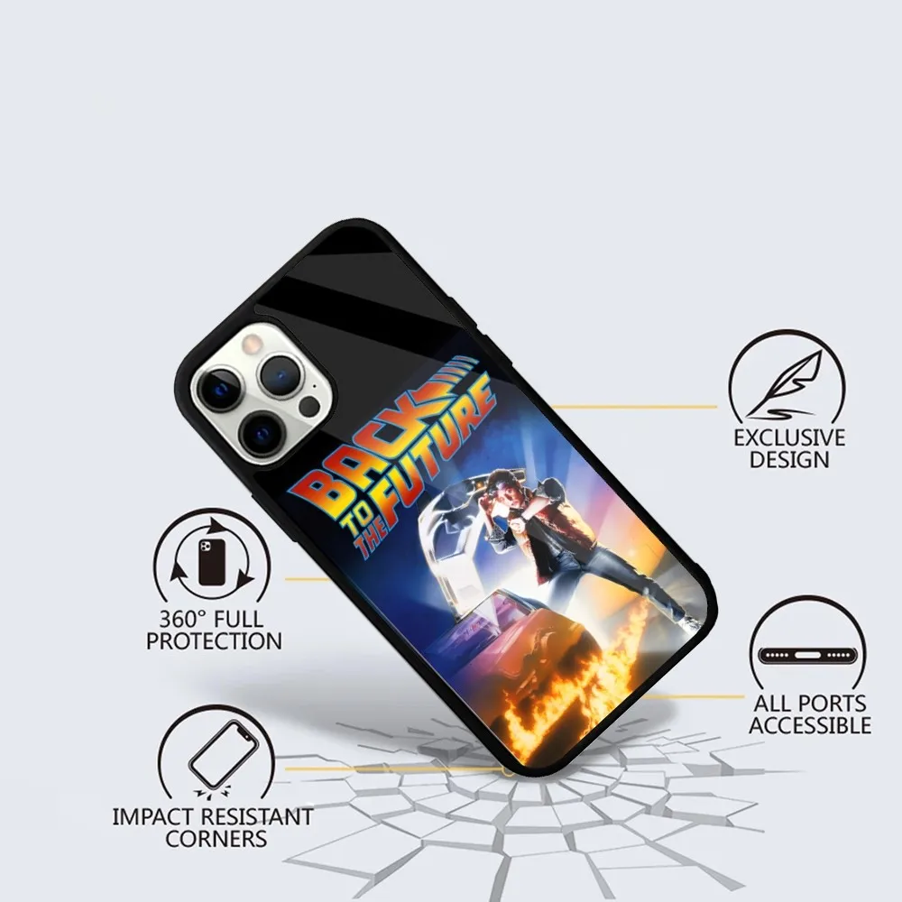 Movie Back To The Future Phone Case For iPhone 16 15 14 13 12 11 Plus Pro Max Mini Magsafe Magnetic Wireless Charging