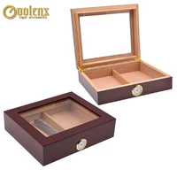 wood cigar box 25 capacity moisturizing cigar box
