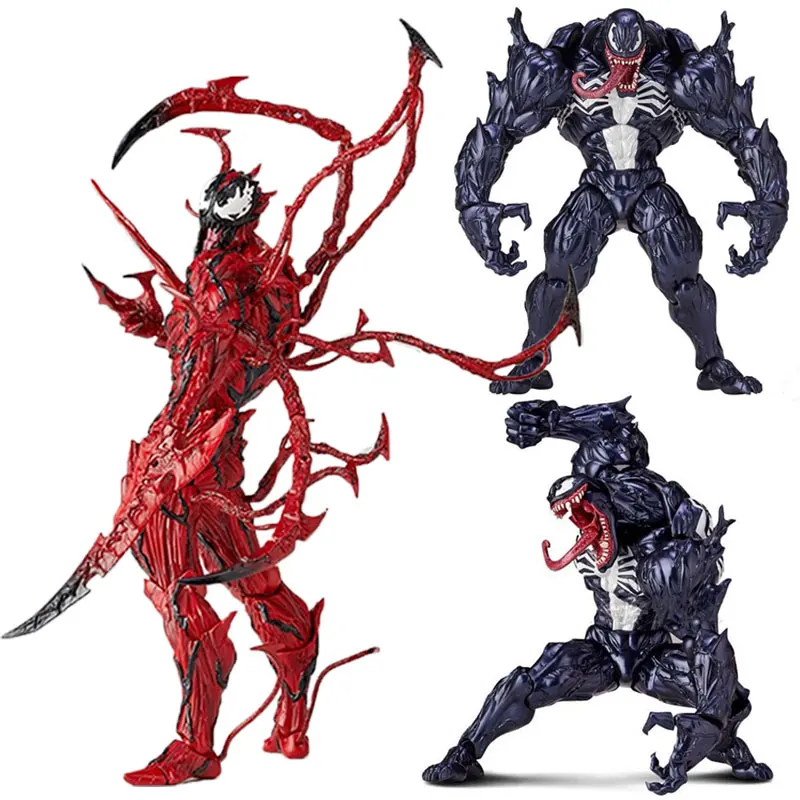 

Marvel Venom Carnage Action FigureThe Amazing Spider-Man BJD Joint Movable PVC Toys Collection Doll Anime Cartoon Model Boy Toy