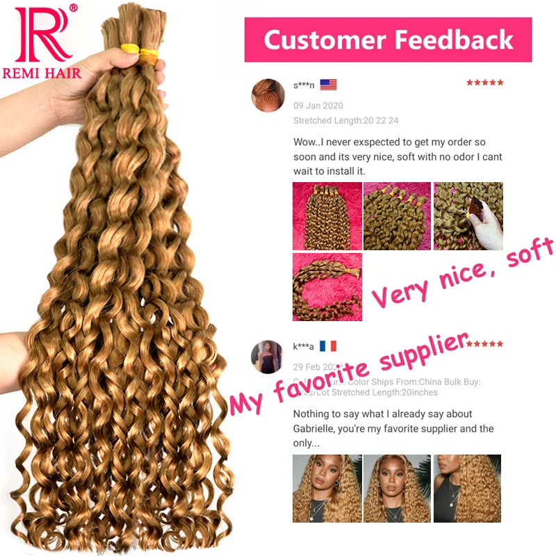 100% человеческие волосы для плетения свободные глубокие вьетнамские женщин