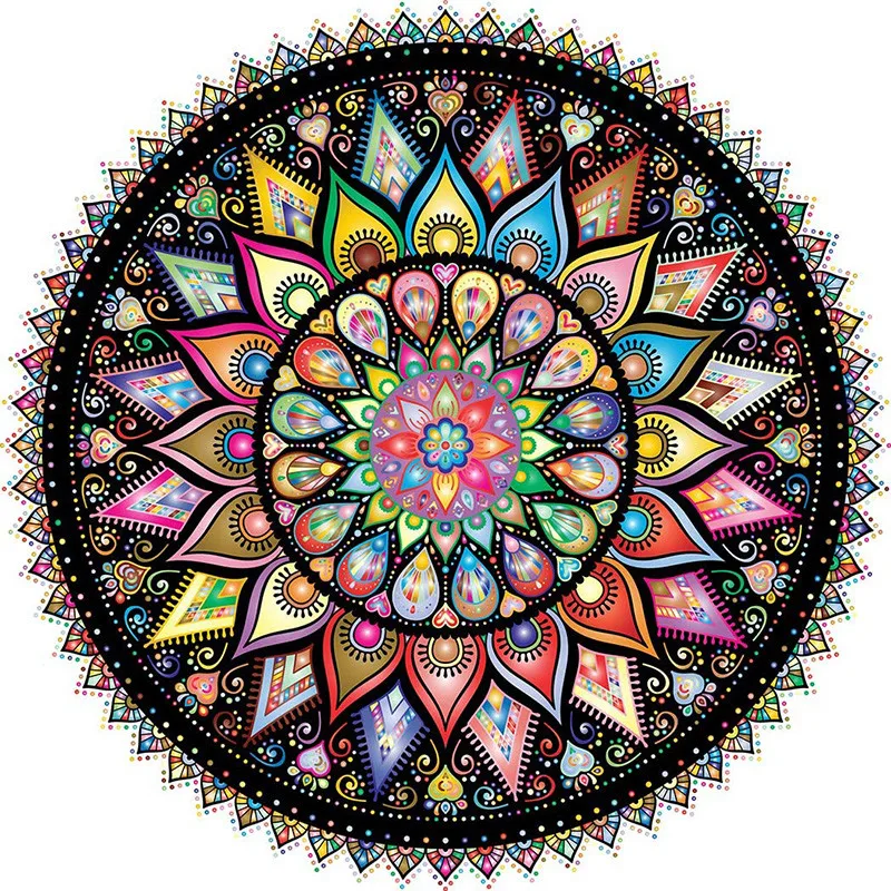 

All Square / Round Diamond 5D DIY Diamond Painting "color Mandala" 3D Diamond Embroidery Cross Stitch Modern Home Decoration Art
