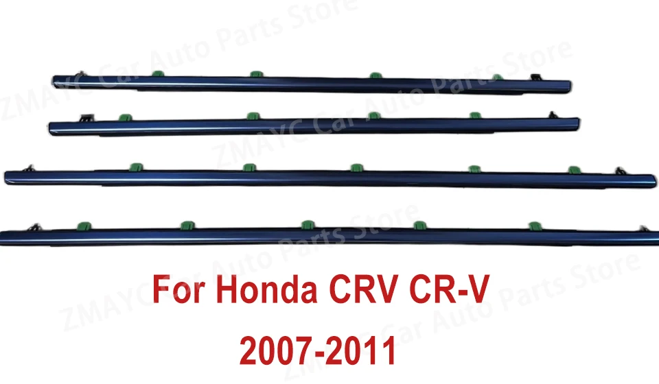 

Для Honda CRV CR-V 2007-2011 оконные уплотнители резиновый хромированный дверной молдинг декоративный ремень наружные уплотнительные ремни для оконного стекла