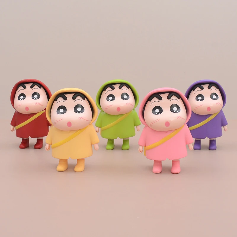 

Аниме Crayon Shin-Chan экшн-фигурки Crayon Shin Chan дождевик кавайная кукла ПВХ Коллекционная модель кукла игрушка подарок для детей 10 см