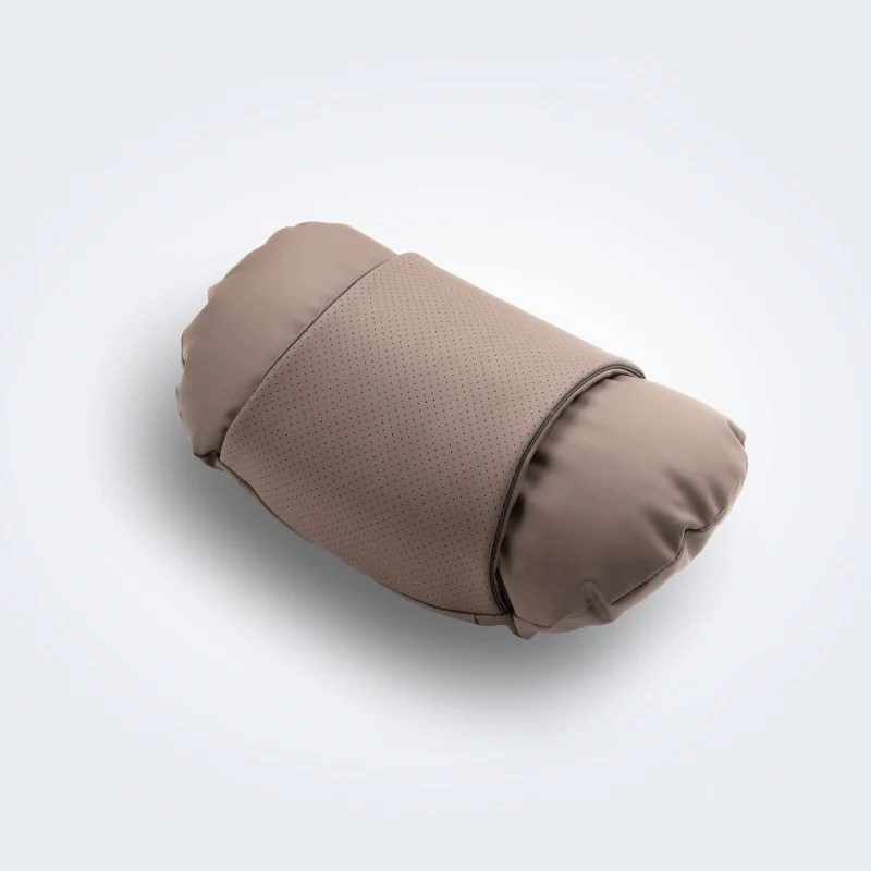 

Дышащая кожаная подушка для шеи автомобиля, подушка для поддержки головы и талии, четыре сезона, универсальный автомобильный подголовник для путешествий