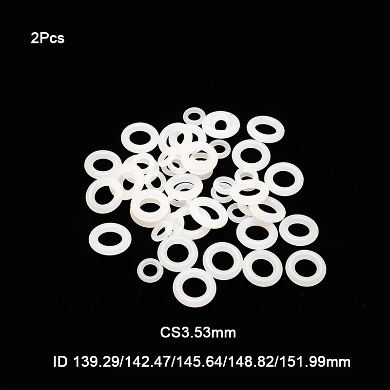 

US Standard White VMQ Silicone O Ring Gasket Rubber Washer CS3.53mm ID 139.29mm~151.99mm Food Grade Silicon O Ring Gasket Rubber