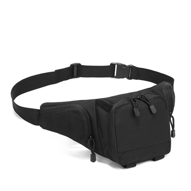 

Men Waterproof Hunting Bag With Adjustable Strap Waist bag Buckle Fixation Fanny Pack Belt Waist Bag Dual Zipper Design