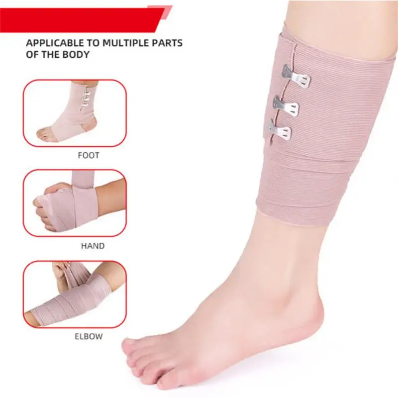 

High-quality Emergency Care Bandage Polyester Rubber Bandage Comfortable Bandage Elastic Household Emergency Equipment