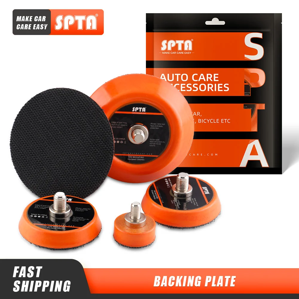 

(Bulk Sale1-20Pcs) SPTA 1" 2" 3" Backing Plate Sanding Backup Pad M6 Thread Buffing Backer Disc for Car Polisher Power Tools