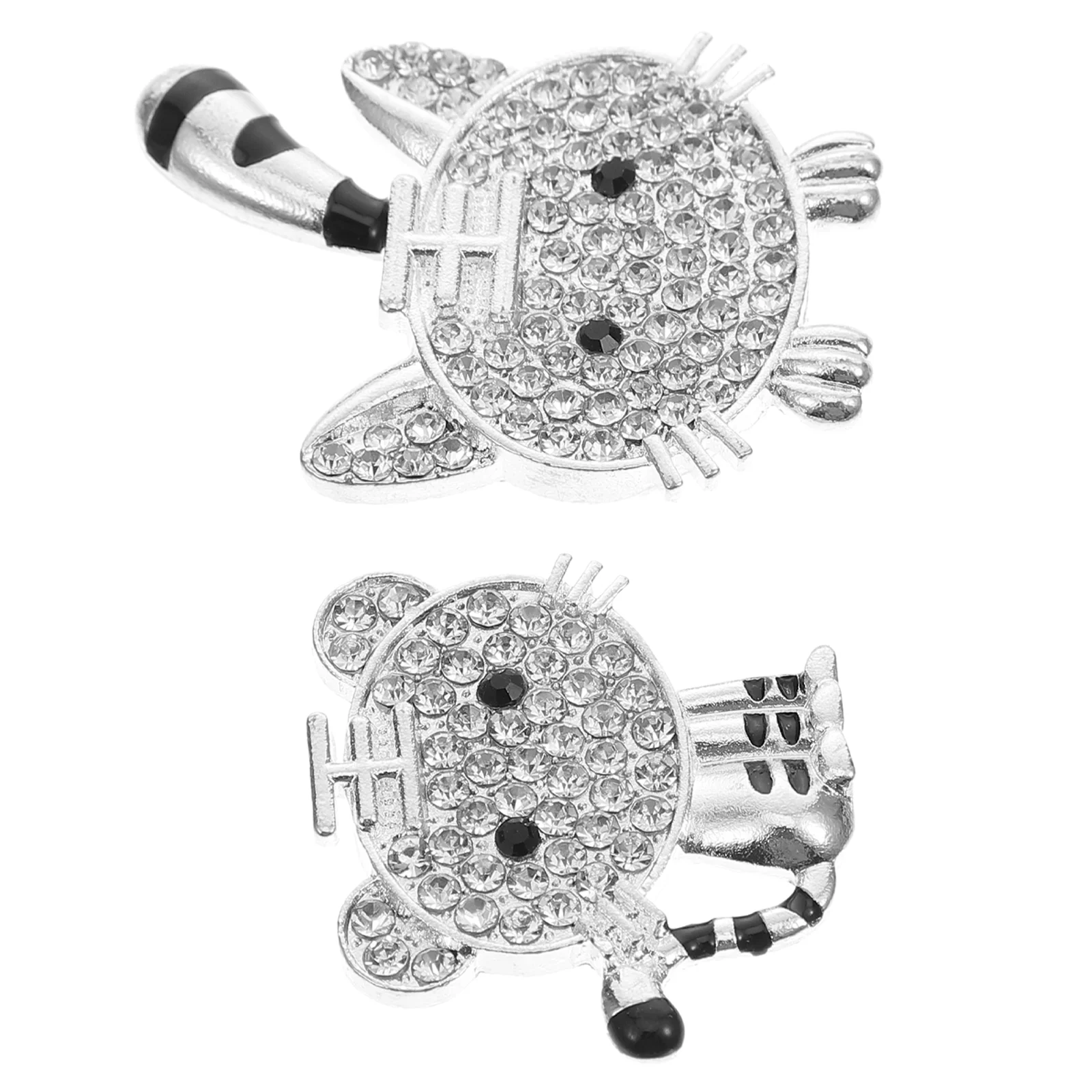 

Брелки для ключей «сделай сам», 2 шт., подвески в виде тигра со стразами, аксессуары для смартфона