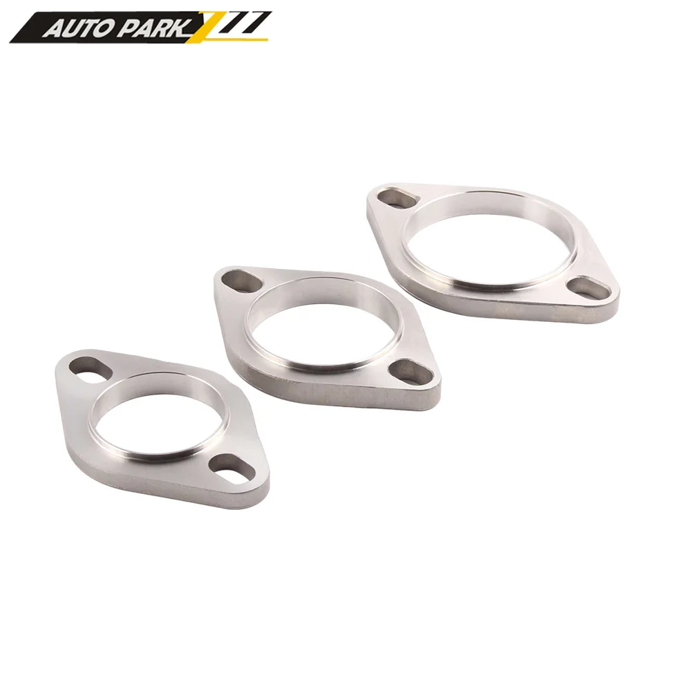 

304 Stainless Accessories 52mm 64mm 77mm Exhaust Muffler Flange Exhaust Pipe Connection Joint