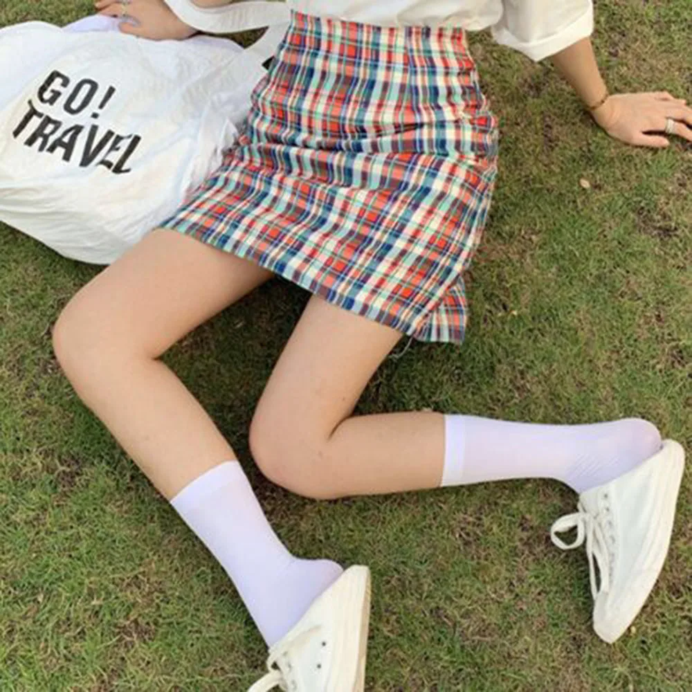 women socks Calf socks korean style japanese style Velvet black white Comfortable sweet girl happy funny socks