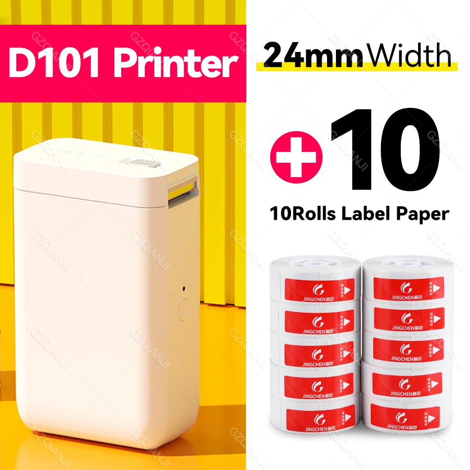 

Мини-принтер для этикеток D101, устройство для нанесения этикеток, многофункциональный принтер, цветные наклейки, этикетки, бумага для телефо...