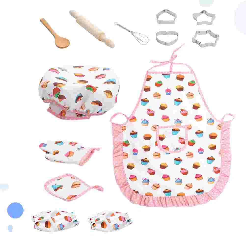 13 шт. детская кухонная утварь игрушки инструмент для выпечки фартук торта