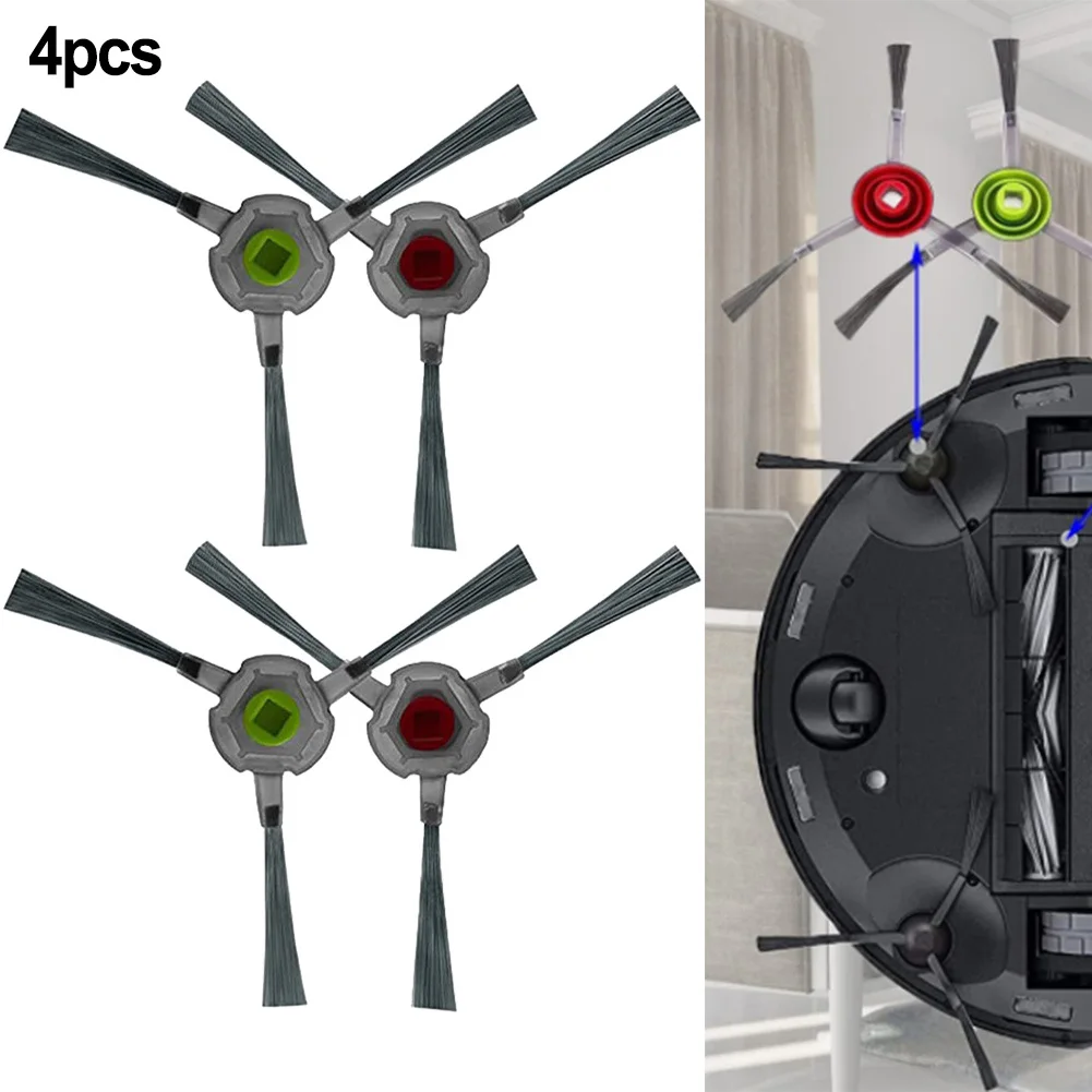 

4pc Side Brushes For ECOVACS T20/ T20 MAX/ T20 PRO Vacuum Cleaner Household Robotic Cleaner Replacement Parts Vacuums Brush