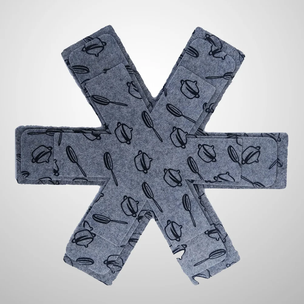 

Pan Protectors Felt Protector Pot Cookware Non Separator Frying Divider Stacking Stick Fry Scratch Sauce Anti Saucepan Hot