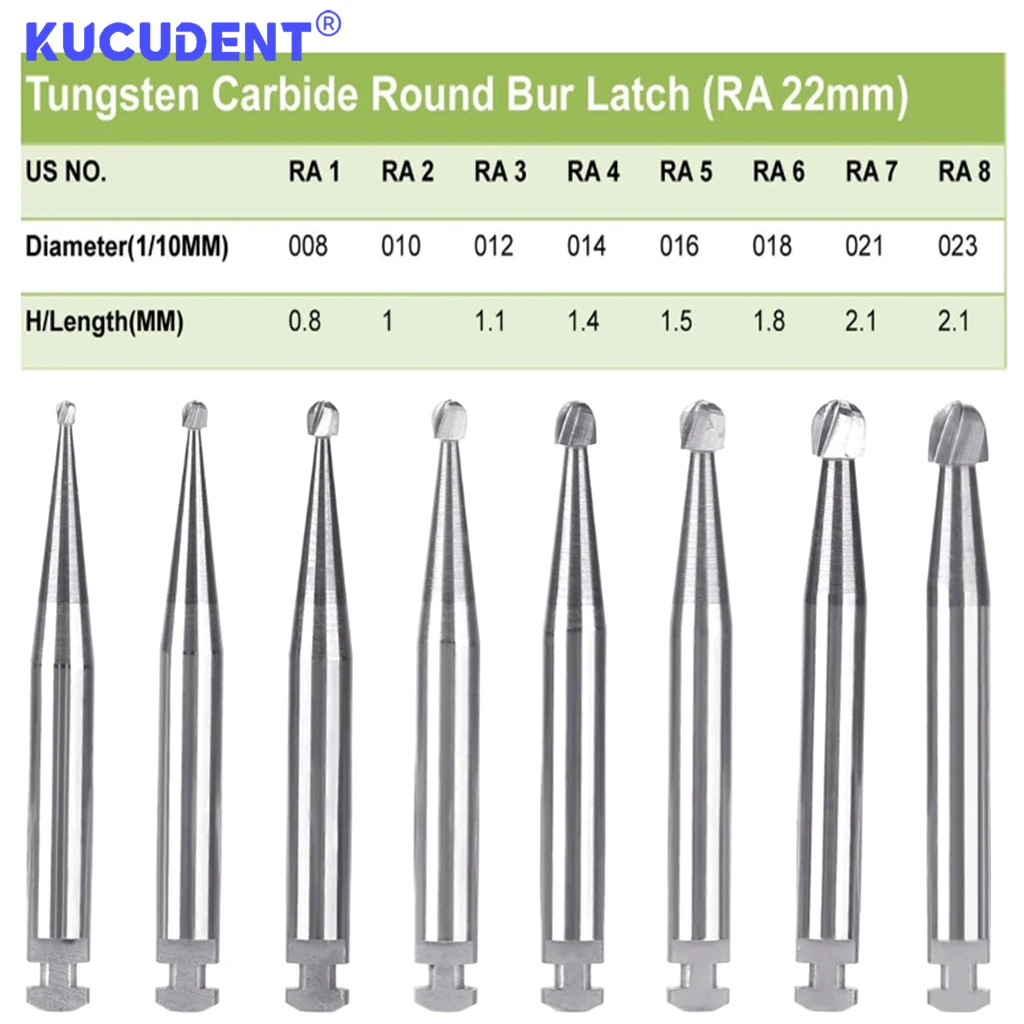 KUCUDENT 5 шт. / коробка стоматологические боры из карбида вольфрама низкоскоростные