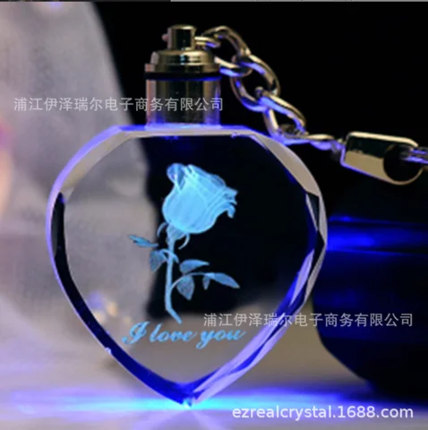 MOONBIFFY Кристальный брелок-розы