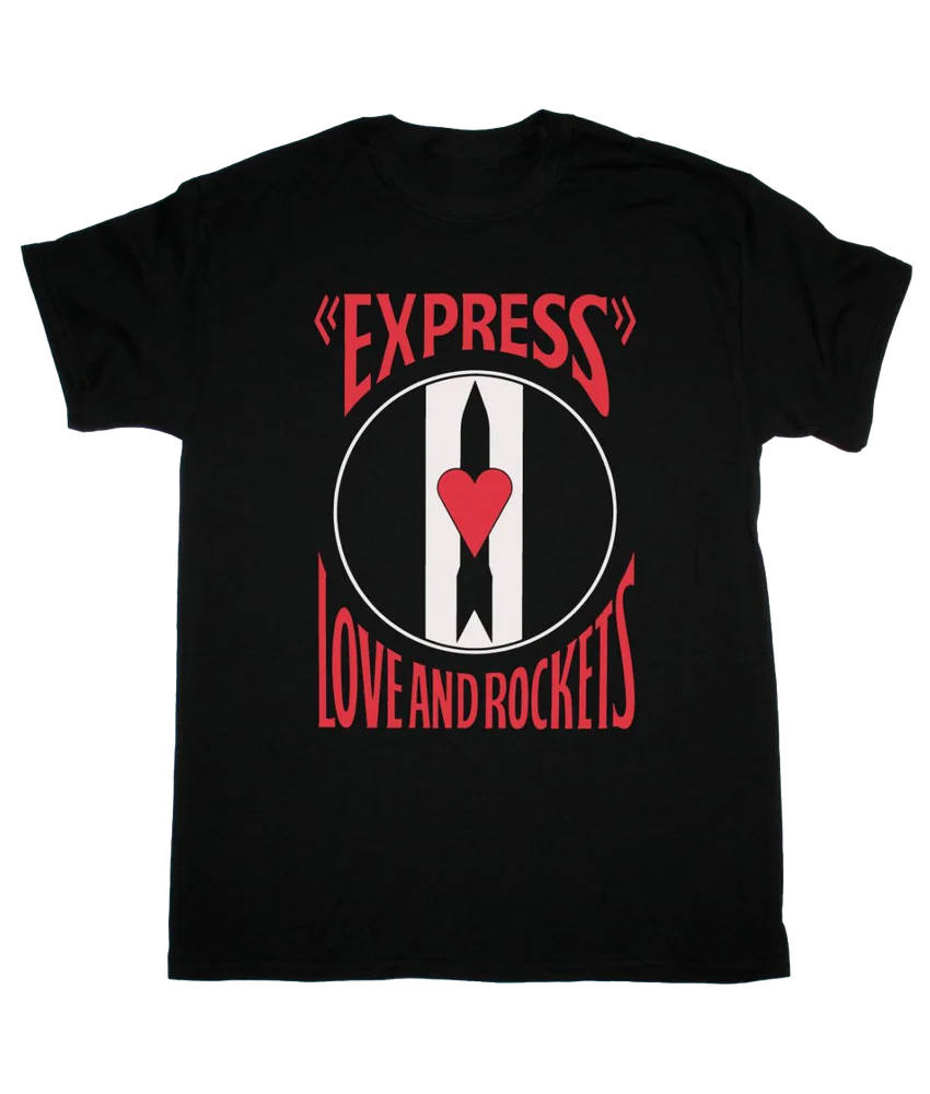 

Черная футболка Love And Rocket Express, полный размер