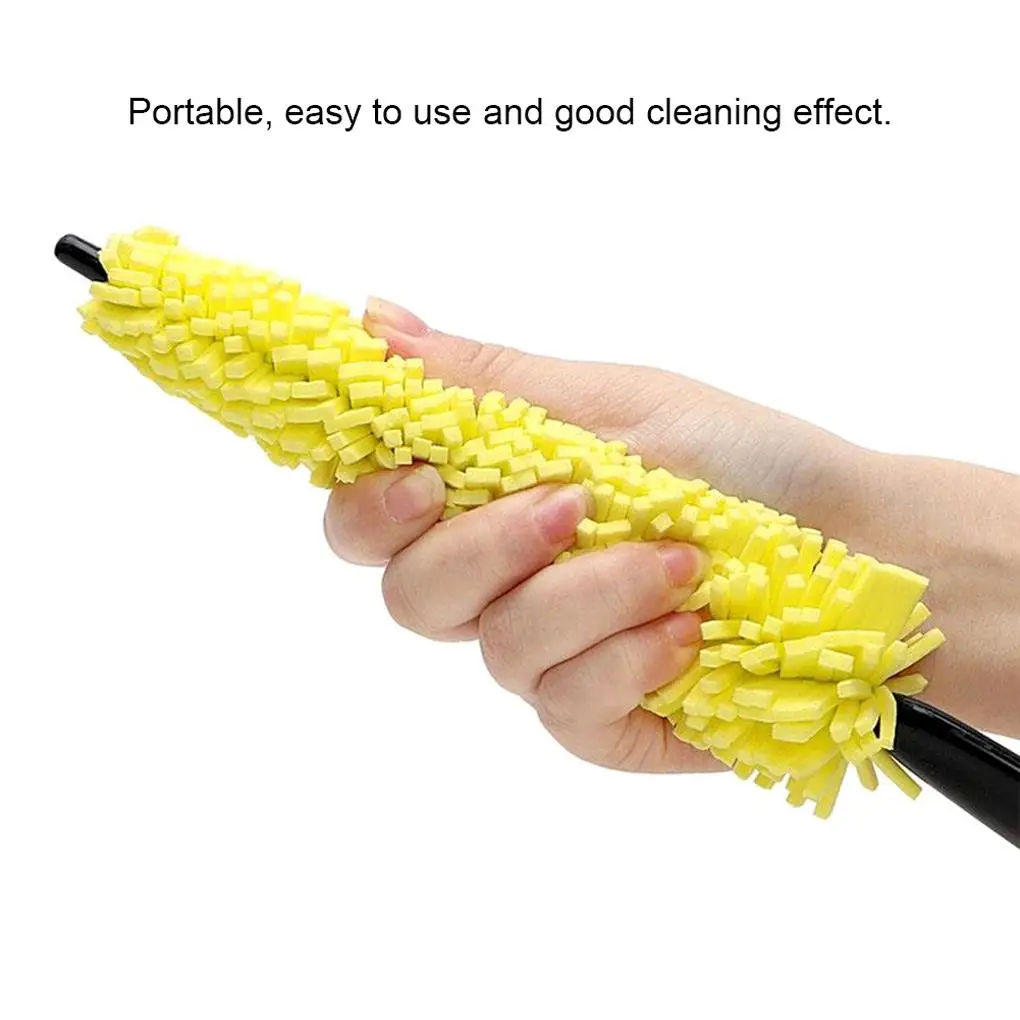 

Vehicle Cleaning Brush Plastic Handle Auto Wheel Scrub Dust Extraction Multi-functional Car Rim Scrubber Sponges Tools