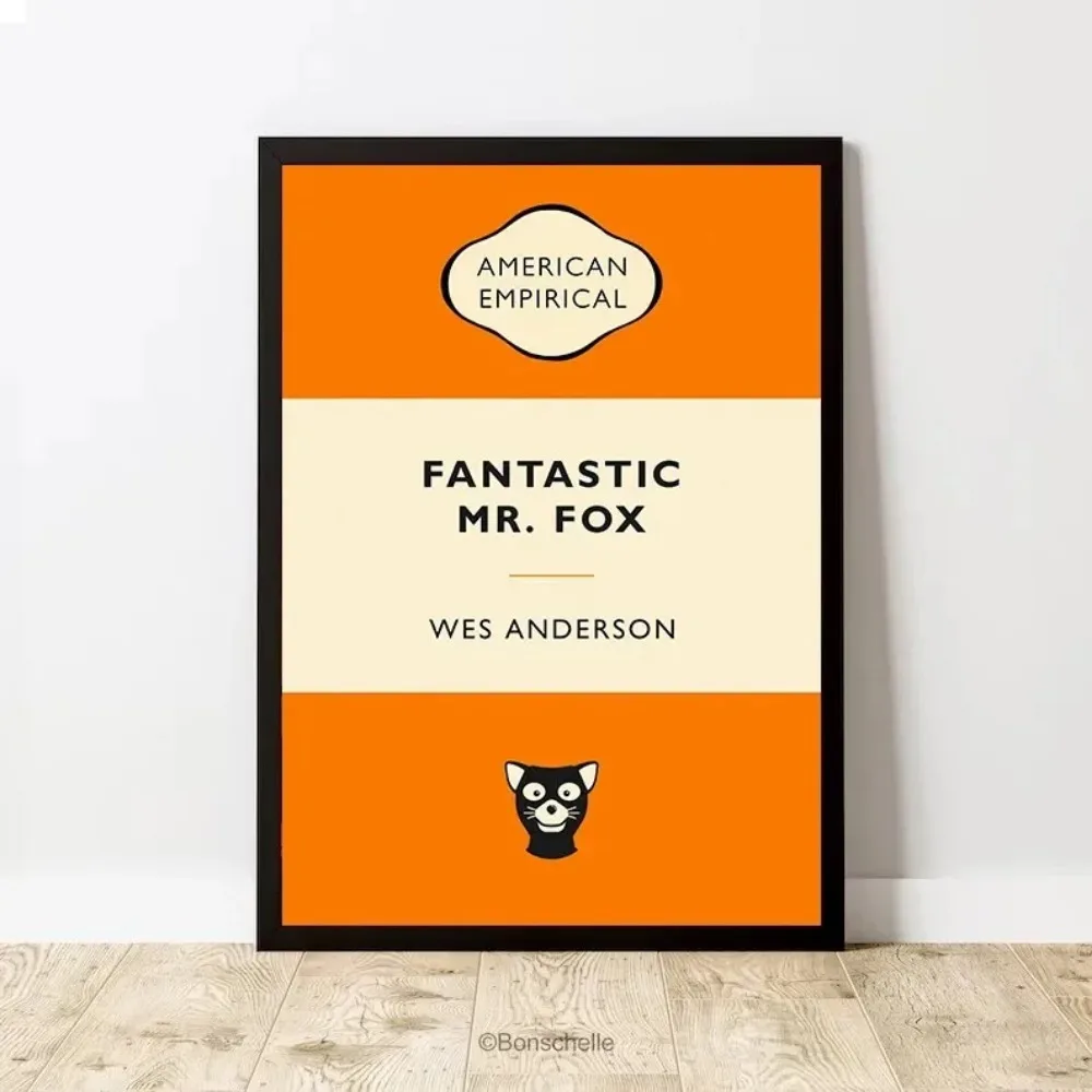 Wes Anderson Klasyczna seria filmów „Big Budapest Hotel” Obraz na płótnie Abstrakcyjny styl Bez ramki Idealny do wystroju domu