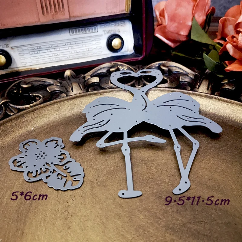 Panalisacraft джунгли фламинго металлические трафареты ремесленные штампы для