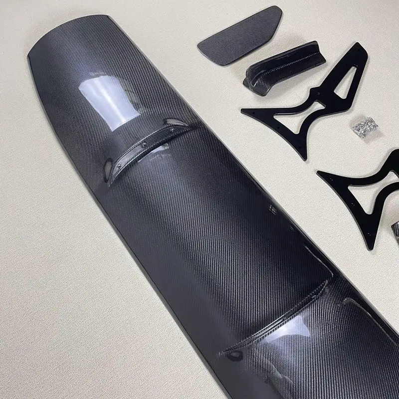 Автомобильный Стайлинг неокрашенный FRP углеродное волокно кованый угольный