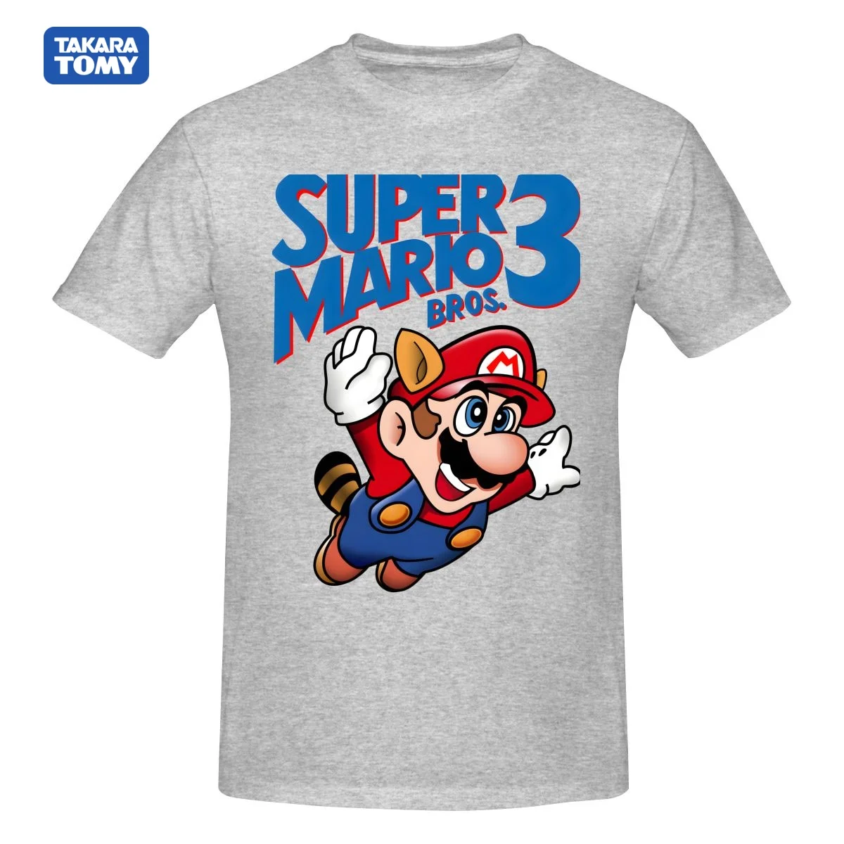 

Super Mario Bros 3 NES Game Poster Box Cover T Shirt Harajuku Short Sleeve T-shirt 100% Cotton Graphics Tshirt Brands Tee Top