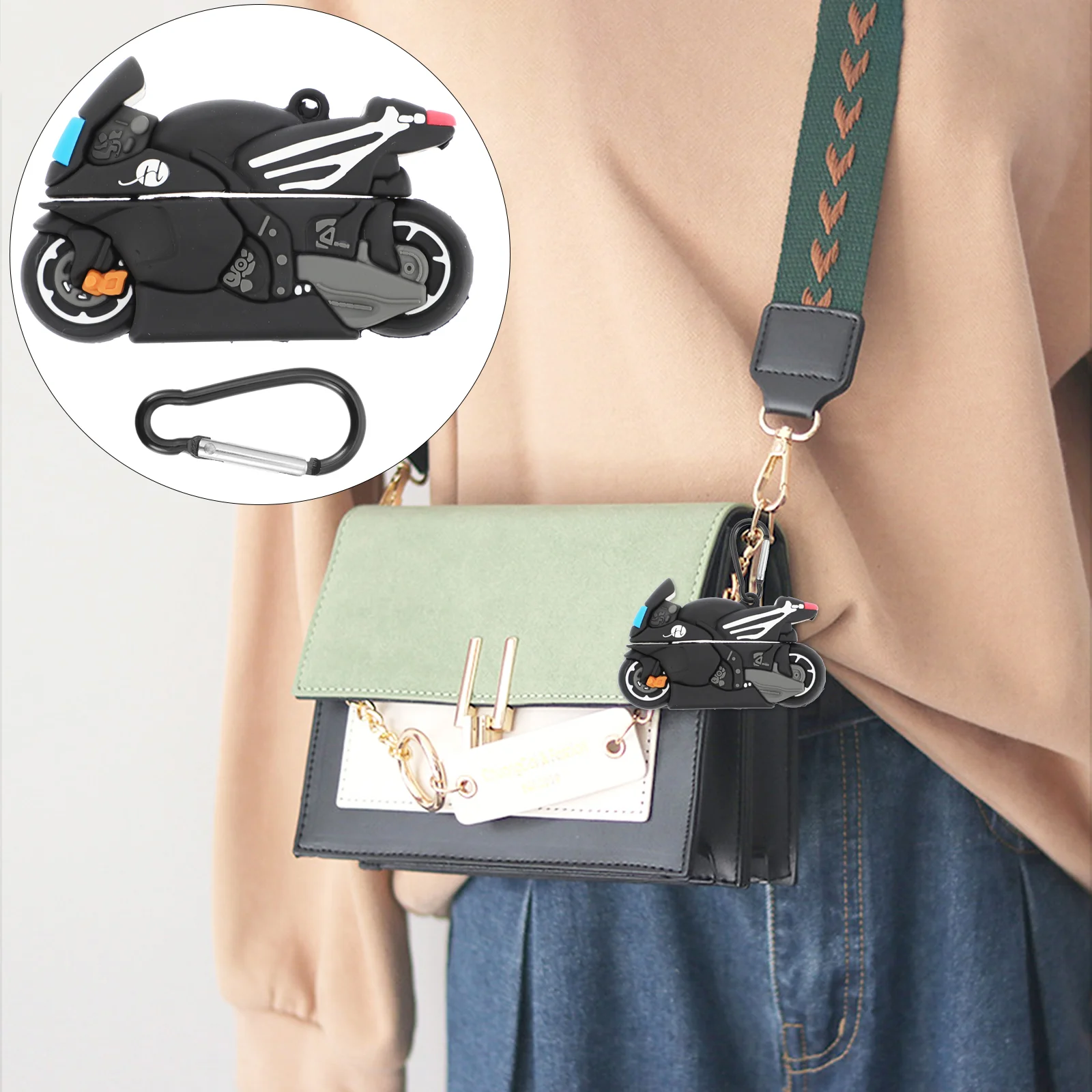 

Earphone Shell Soft Dust-proof Headphone Case Motorcycle Protection Jacket Cover Wireless Cartoon Silicone