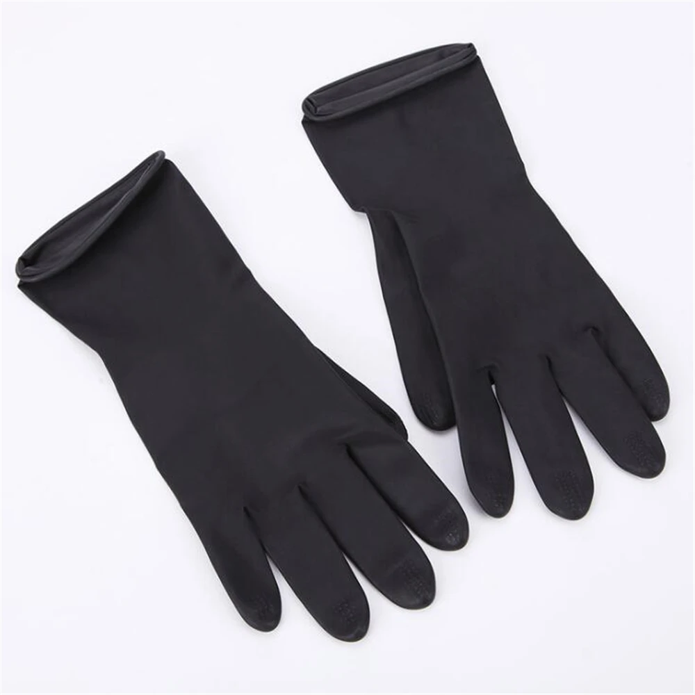 

1Pair Hair Dyeing Gloves Reusable Thicker Hairdressing Hair Barber Supplies Salon Accessories Barber Rubber Gloves Barber Tools