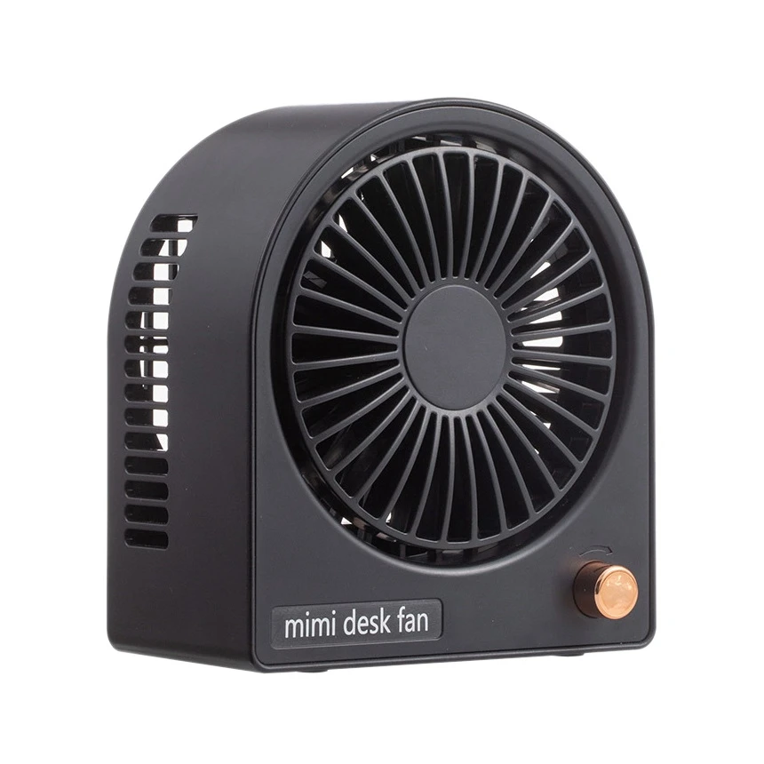 

Портативный Настольный вентилятор с USB-зарядкой, бесшумный мини-вентилятор для офиса и дома, черный