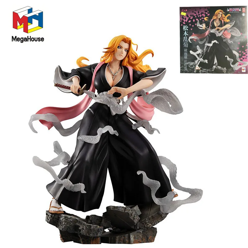 

Original Stock MegaHouse G.E.M.Series Matsumoto Rangiku BLEACH PVC Action Figure Anime Model Toys Collection Doll Gift