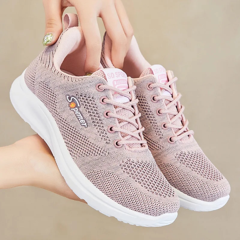 

Sports Shoes Women's 2022 Autumn New Women's Shoes Woven Running Shoes Flat-bottomed Lightweight Soft-soled Shoes Women