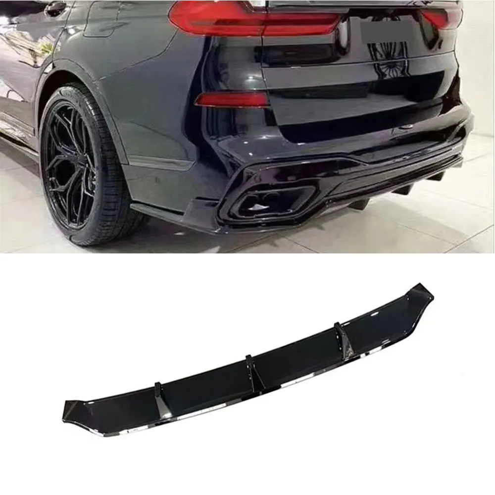 

Carbon Fiber ABS Rear Bumper Diffuser For BMW X7 G07 M Sport 2019-2021 Rear Lip Spoiler Splitters Gloss Black