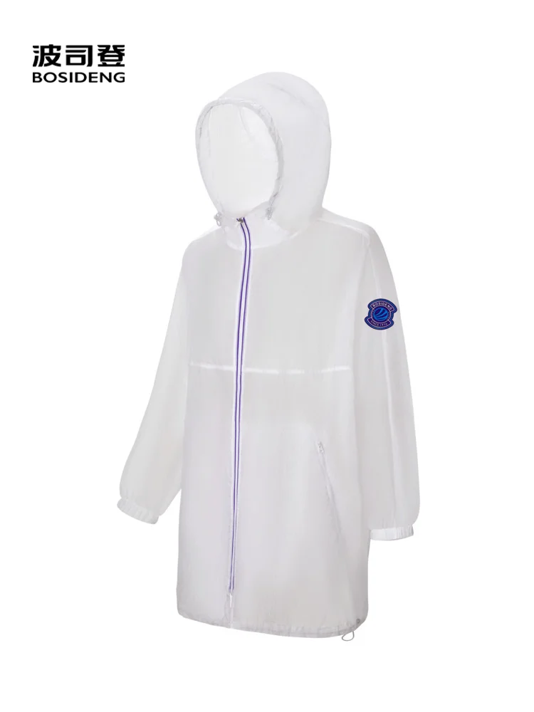 

BOSIDENG women coat Summer Sunproof Jacket hooded coat loose outwear thin casual coat B00522358