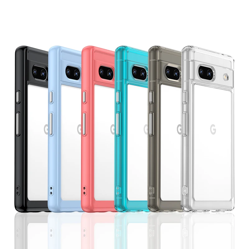 For Google Pixel 7A Cover Case Google Pixel 7A Shell Coque Funda Hard Translucent Shockproof Phone Clear Case Pixel 7A