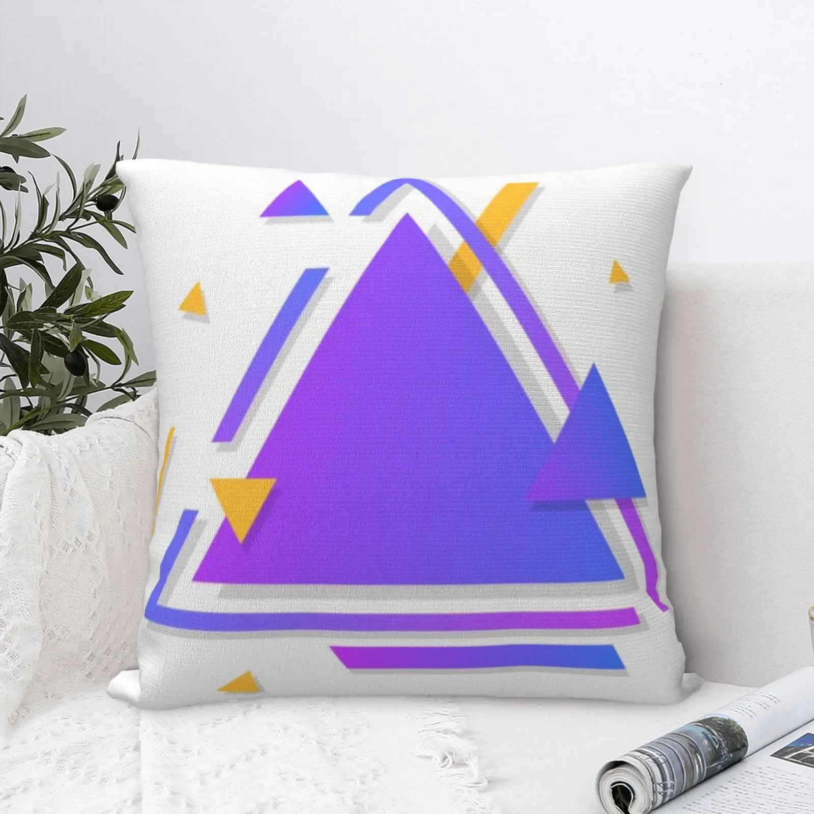 

Фиолетовый геометрический чехол для подушки, 11 дюймов, наволочка для подушки, декоративная подушка, чехол для спальни, наволочка для подушк...