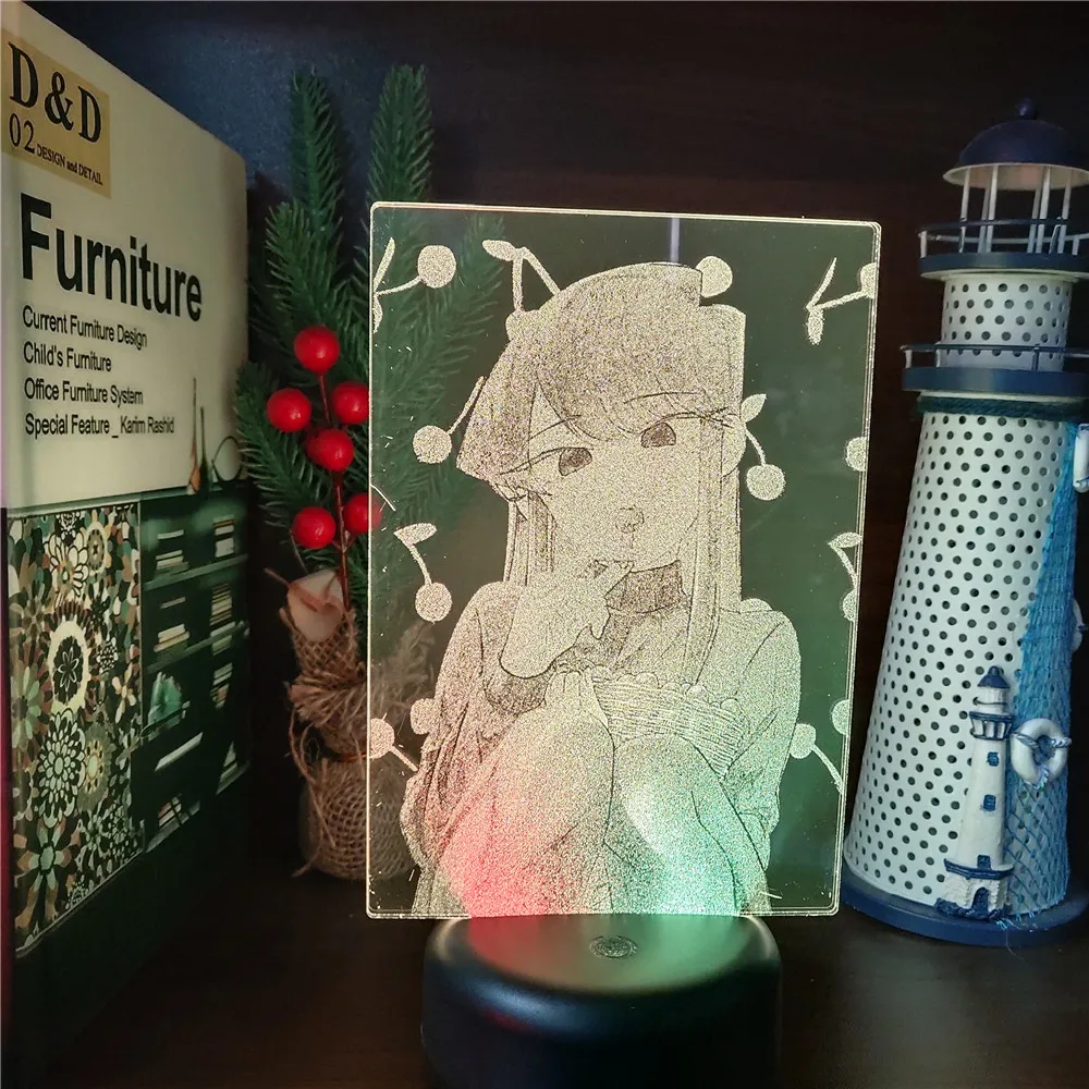 

Anime 3D Lamp Komi Can't Communicate Komi Shouko LED Night Light Manga Lampara Home Decoration Lights Neon Luminaria Room Decor