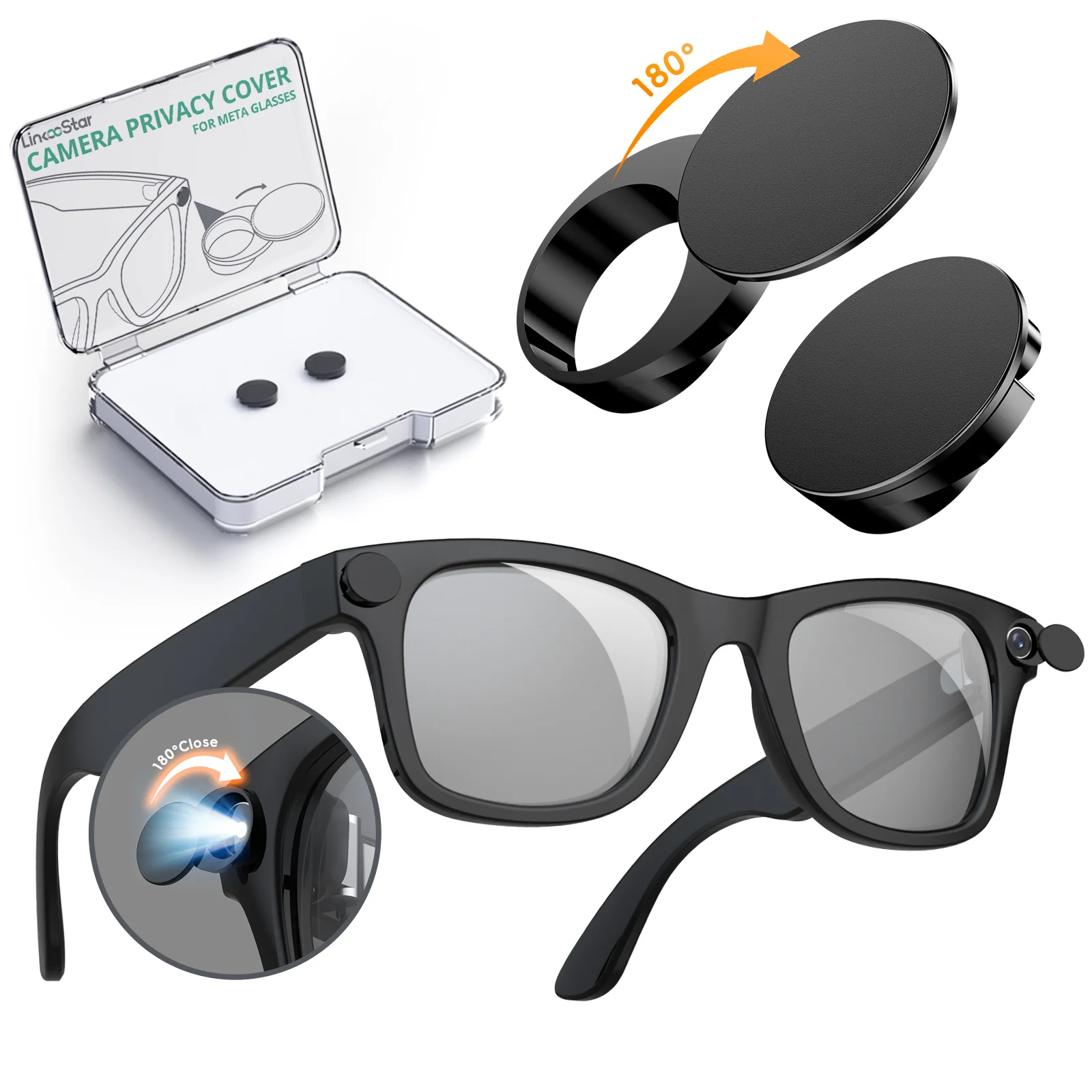 

LED-накладки для Ray-Ban Meta Wayfarer/Skyler/Headliner (Gen 2) и Oakley Meta ANKNDO