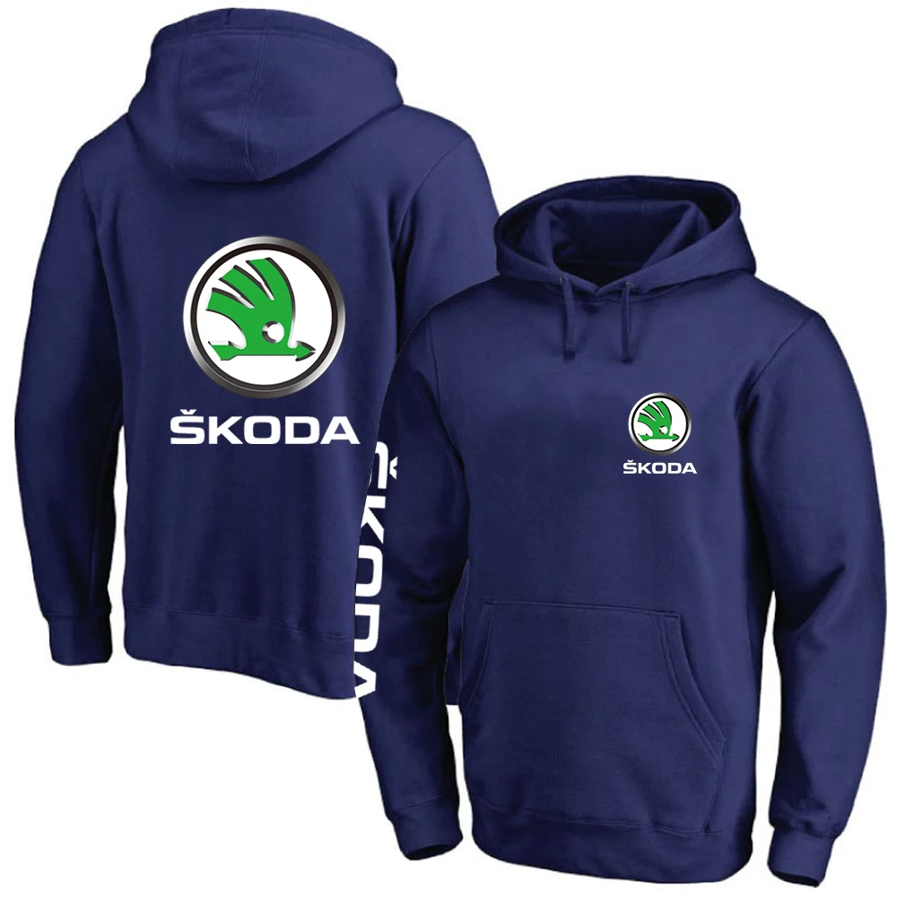 Толстовка с логотипом Skoda Новинка осени 2022 пуловер флисовые хлопковые свитшоты