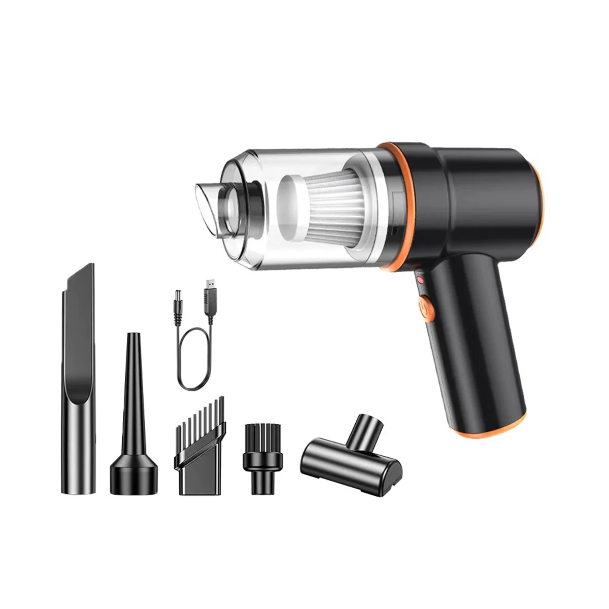 

Handheld Vacuum Cleaner for Car and Home Wireless Portable Dry Wet Mini Vacuum Cleaner Black