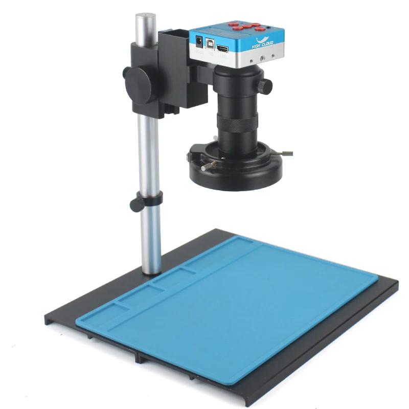 

Цифровой видео монокулярный микроскоп 48 МП 4K USB HDMI камера непрерывный зум 130X объектив с-образным креплением для пайки Инструменты для ремонта телефонов