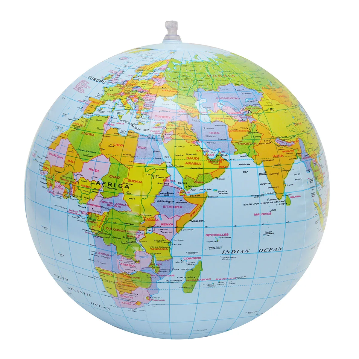 

1 Pcs Inflatable Globe World Earth Ocean Map Ball 30cm Geography Learning Educational Beach Ball Kids Toy home Office Decoration