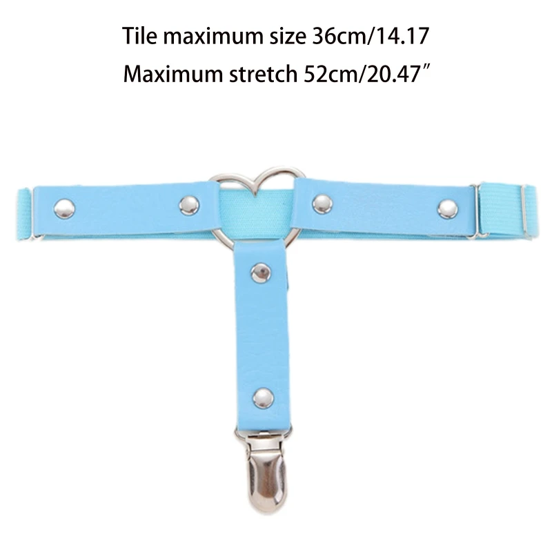 

Girl Leg Chain Punk Style Leg Garter Belt Thigh Chains Body Chain Festival Rave Body Accessory with Little Heart Drop Shipping