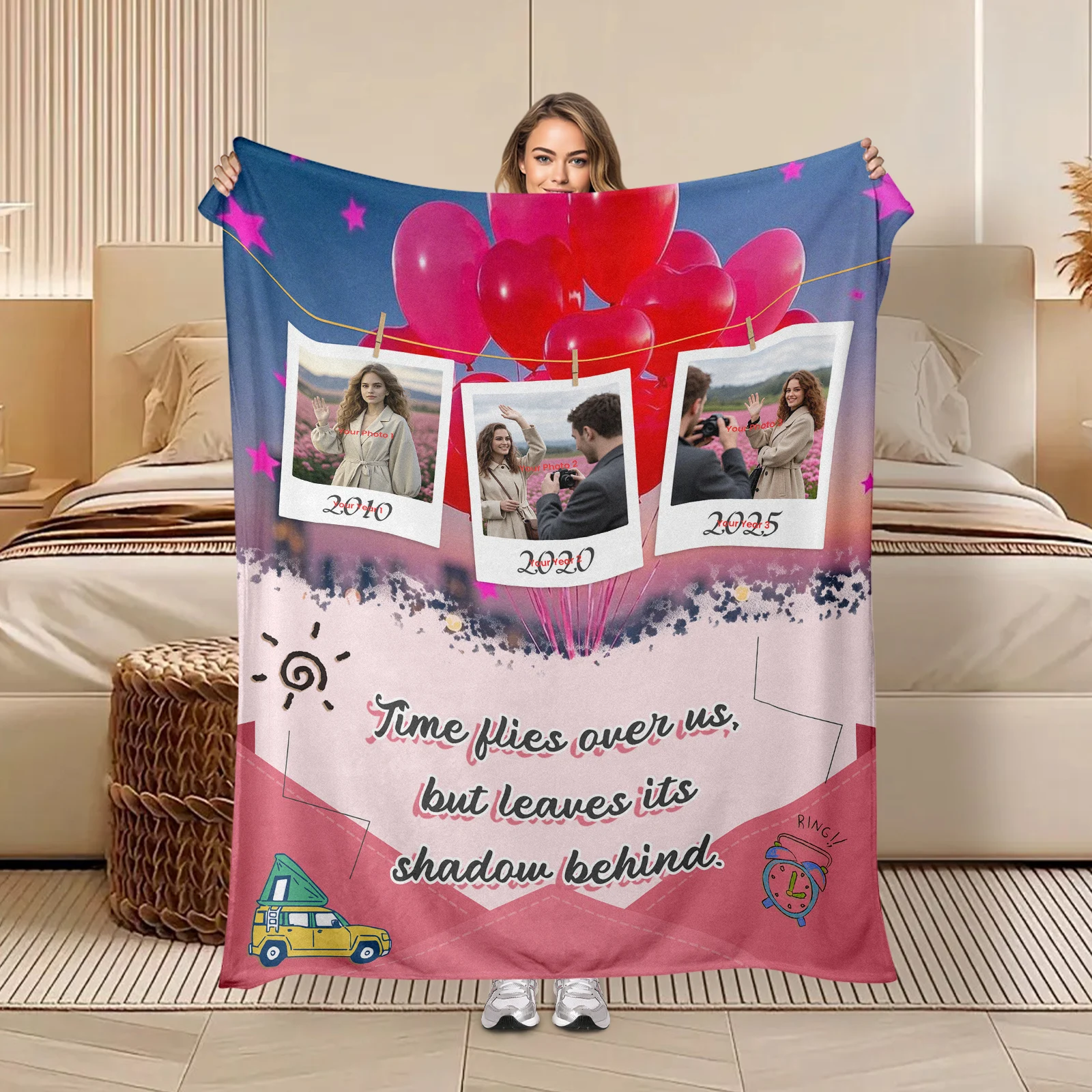 Персонализированное кашемировое одеяло