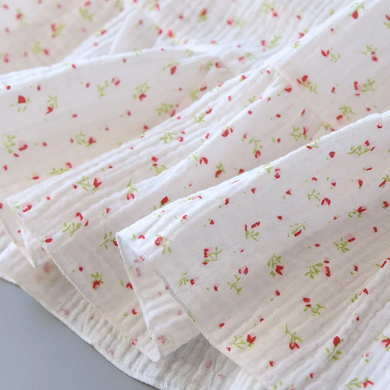 Cotton Women's Dress Nightgown Summer Nightie Spaghetti Strap Nightgown Casual Home Clothes Shirt Sweet and Cute Long Skirt